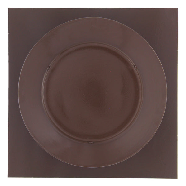 Static Vents - Round Back Roof Vent | 5" Diameter | 2" Tall Collar | Flat Flange | 19 Sq. In. NFA | Top View