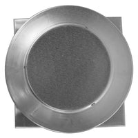 Model RBV - 5 - C2 - CMF - TP | Round Back Vent | 5" Diameter | " 2" Tall Collar | Curb Mount Flange | Tail Pipe - Active Ventilation Products