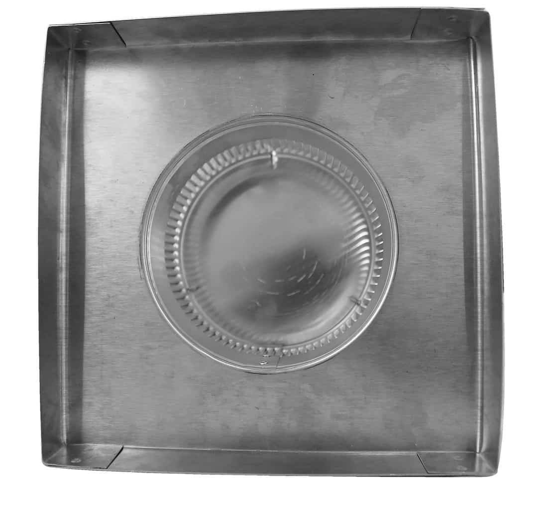 Model RBV-5-C2-CMF | Round Back Static Vent |  5" Diameter | 2" Tall Collar  |  19 Sq. In. NFA