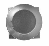 Static Vent 5" with Curb Mount Sub Base - Round Back Vent | 5" Diameter | 2" Tall Collar | 19 Sq. In. NFA - Active Ventilation Products
