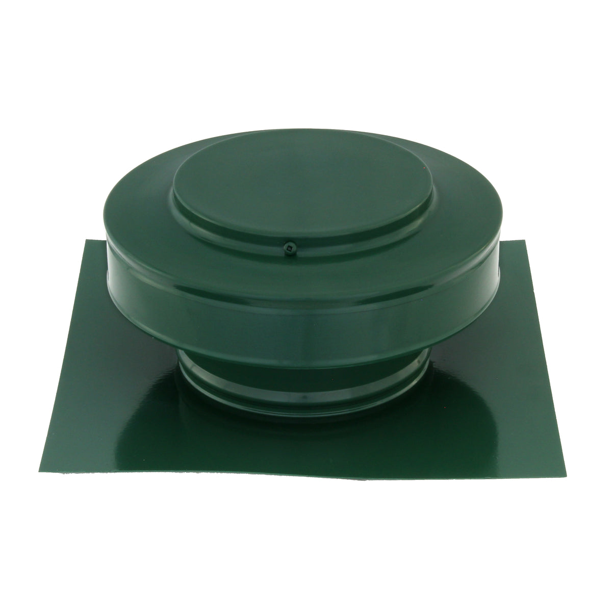 Static Vents - Round Back Roof Vent | 5" Diameter | 2" Tall Collar | Flat Flange | 19 Sq. In. NFA