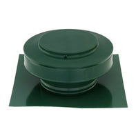 Static Vents - Round Back Roof Vent | 5" Diameter | 2" Tall Collar | Flat Flange | 19 Sq. In. NFA