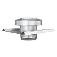 Round Back Roof Jack for SM-Rib Panel | 5" Diameter | 2" Tall Collar | Metal Roof