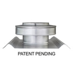 Round Back Roof Vent for SM-Rib Panel | 5" Diameter | 2" Tall Collar | Metal Roof | 19 Sq. In. NFA