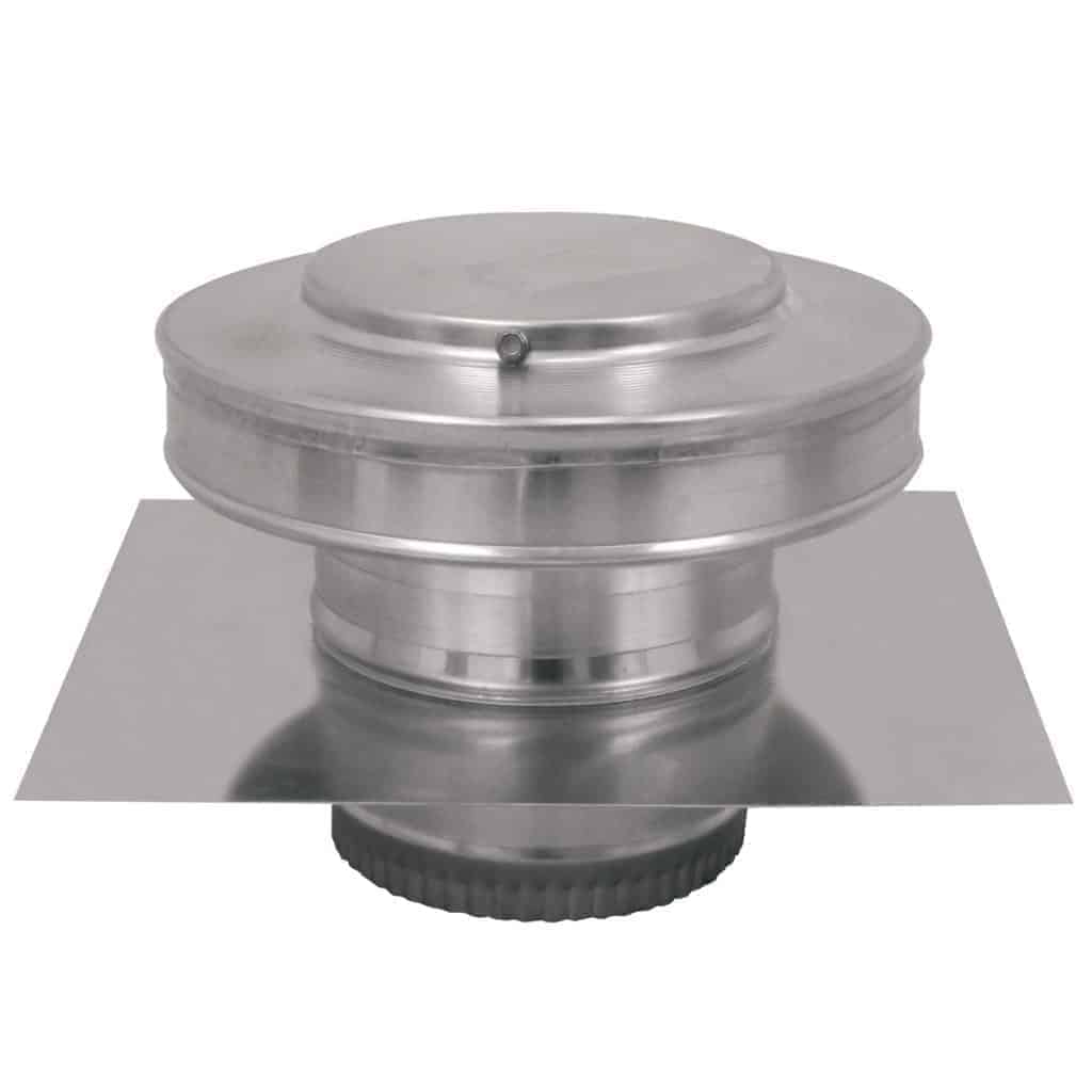 Model RBV-5-C2-TP | Round Back Vent |  5" Diameter | 2" Tall Collar  | Tail Pipe