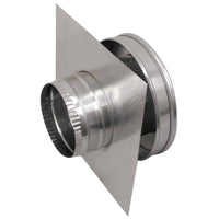 Model RBV - 5 - C2 - TP | Round Back Vent | 5" Diameter | 2" Tall Collar | Tail Pipe - Active Ventilation Products