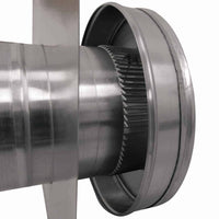 Model RBV - 5 - C2 - TP | Round Back Vent | 5" Diameter | 2" Tall Collar | Tail Pipe - Active Ventilation Products