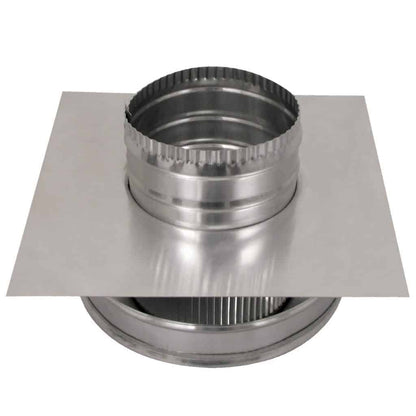 Model RBV-5-C2-TP | Round Back Vent |  5" Diameter | 2" Tall Collar  | Tail Pipe