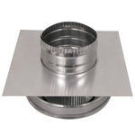 Model RBV - 5 - C2 - TP | Round Back Vent | 5" Diameter | 2" Tall Collar | Tail Pipe - Active Ventilation Products