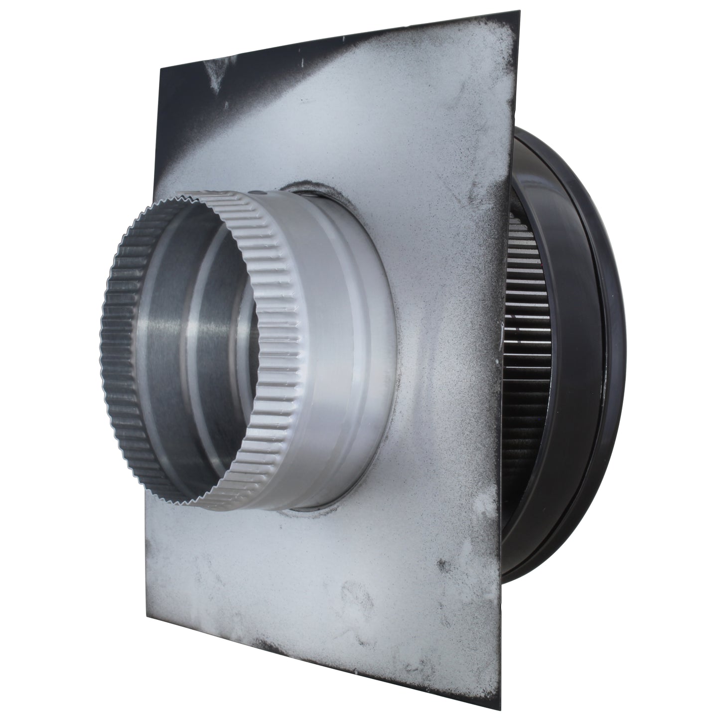 Model RBV-5-C2-TP | Round Back Vent |  5" Diameter | 2" Tall Collar  | Tail Pipe