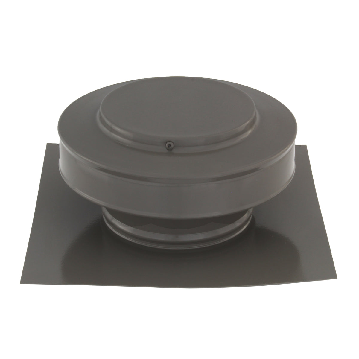 Static Vents - Round Back Roof Vent | 5" Diameter | 2" Tall Collar | Flat Flange | 19 Sq. In. NFA