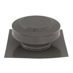 Static Vents - Round Back Roof Vent | 5" Diameter | 2" Tall Collar | Flat Flange | 19 Sq. In. NFA