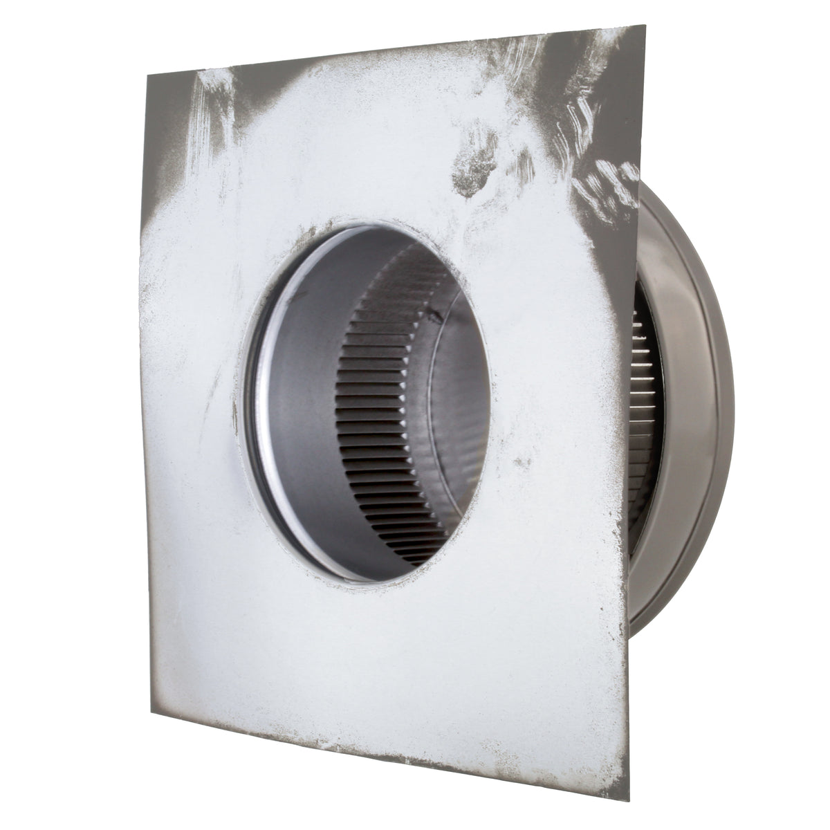 Static Vents - Round Back Roof Vent | 5" Diameter | 2" Tall Collar | Flat Flange | 19 Sq. In. NFA