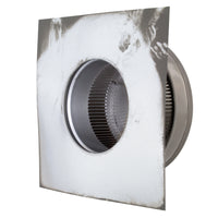 Static Vents - Round Back Roof Vent | 5" Diameter | 2" Tall Collar | Flat Flange | 19 Sq. In. NFA