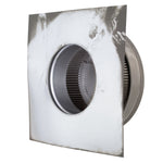 Static Vents - Round Back Roof Vent | 5" Diameter | 2" Tall Collar | Flat Flange | 19 Sq. In. NFA