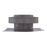 Static Vents - Round Back Roof Vent | 5" Diameter | 2" Tall Collar | Flat Flange | 19 Sq. In. NFA