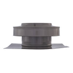 Static Vents - Round Back Roof Vent | 5" Diameter | 2" Tall Collar | Flat Flange | 19 Sq. In. NFA