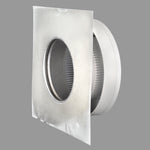 Static Vents - Round Back Roof Vent | 5" Diameter | 2" Tall Collar | Flat Flange | 19 Sq. In. NFA