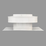 Static Vents - Round Back Roof Vent | 5" Diameter | 2" Tall Collar | Flat Flange | 19 Sq. In. NFA