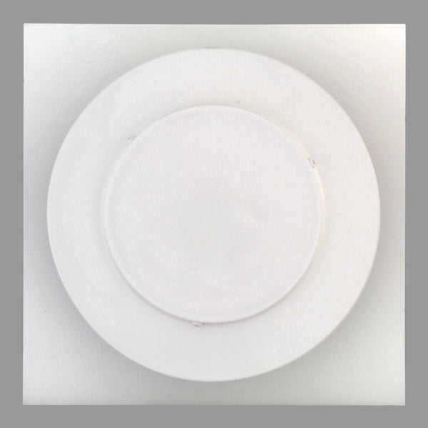 Static Vents - Round Back Roof Vent | 5" Diameter | 2" Tall Collar | Flat Flange | 19 Sq. In. NFA | Top View
