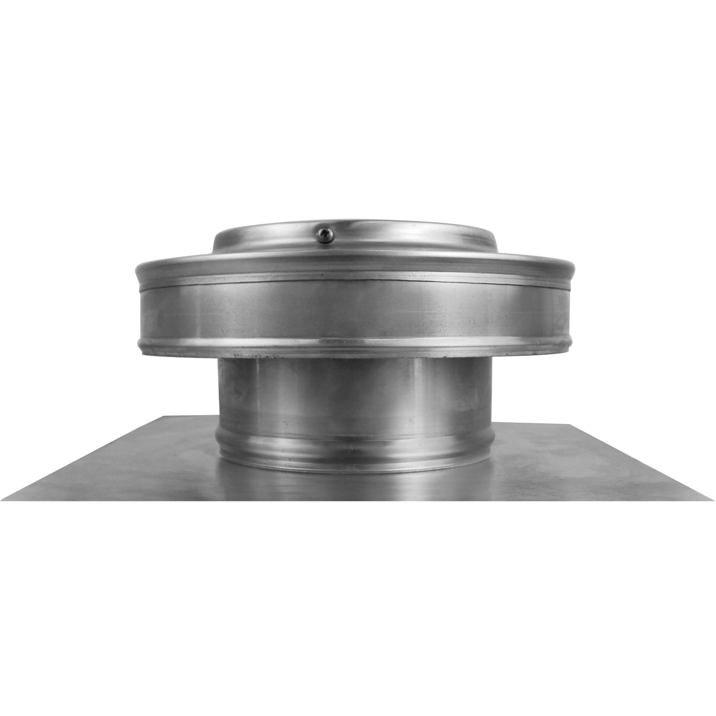 Model RBV-5-C2 | Round Back Roof Vent | 5" Diameter | 2" Tall Collar | Flat Flange | 19 Sq. In. NFA