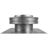 Static Vents - Round Back Roof Vent | 5" Diameter | 2" Tall Collar | Flat Flange | 19 Sq. In. NFA - Active Ventilation Products