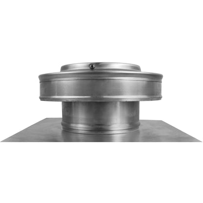 Model RBV-5-C2 | Round Back Roof Vent | 5" Diameter | 2" Tall Collar | Flat Flange | 19 Sq. In. NFA