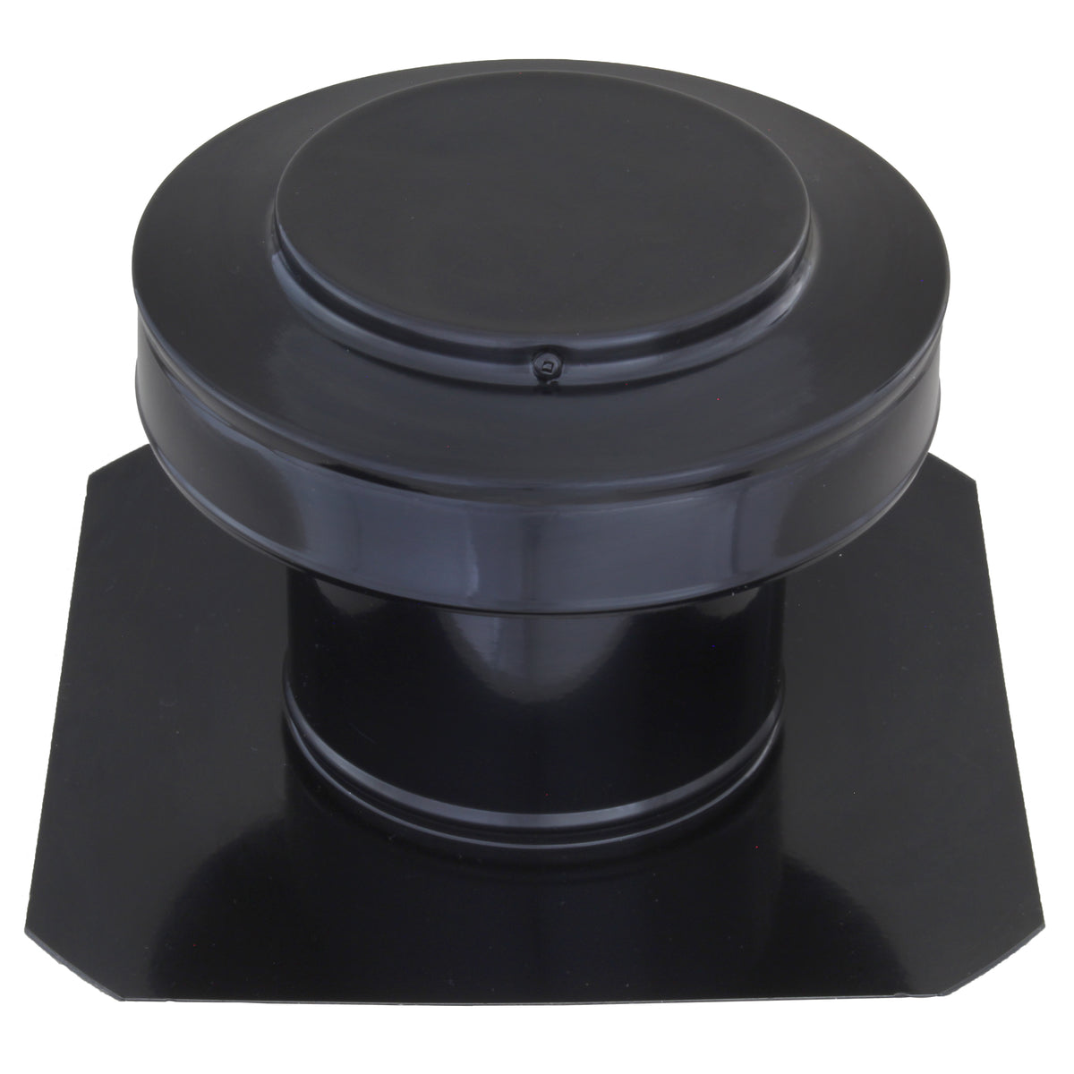 Static Vents - Round Back Roof Vent | 5" Diameter | 4" Tall Collar | Flat Flange | 19 Sq. In. NFA