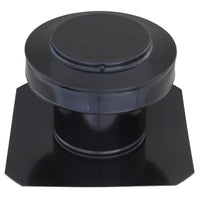 Static Vents - Round Back Roof Vent | 5" Diameter | 4" Tall Collar | Flat Flange | 19 Sq. In. NFA