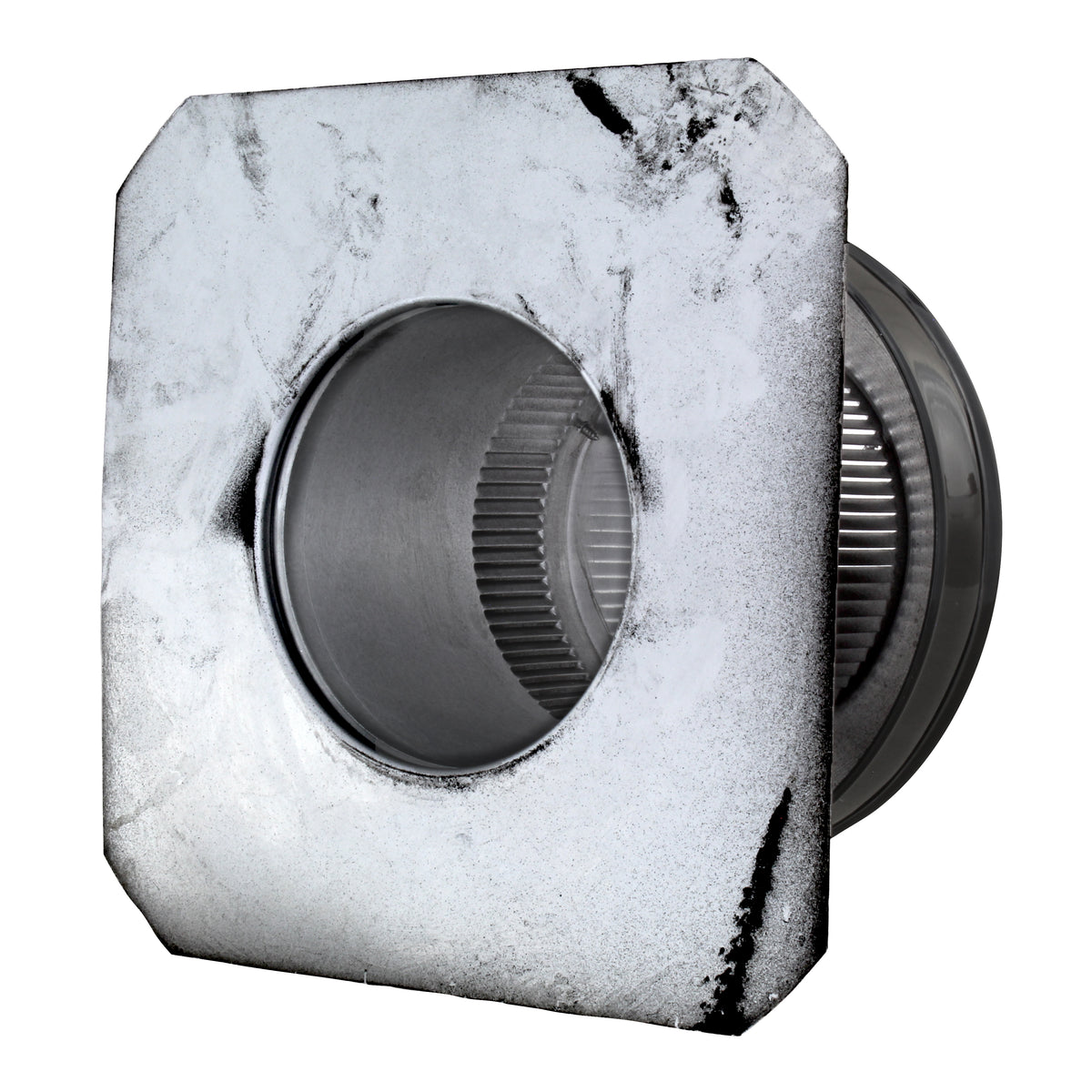 Static Vents - Round Back Roof Vent | 5" Diameter | 4" Tall Collar | Flat Flange | 19 Sq. In. NFA