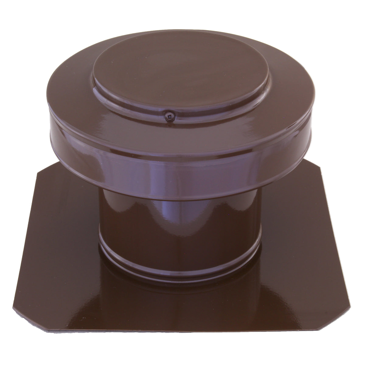 Static Vents - Round Back Roof Vent | 5" Diameter | 4" Tall Collar | Flat Flange | 19 Sq. In. NFA