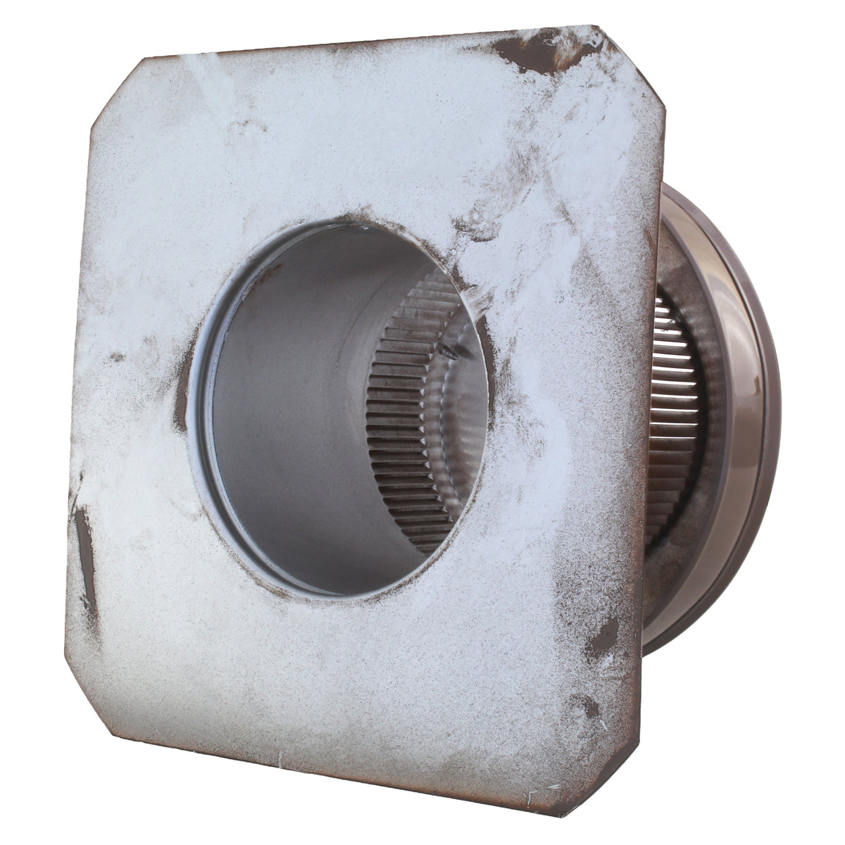 Static Vents - Round Back Roof Vent | 5" Diameter | 4" Tall Collar | Flat Flange | 19 Sq. In. NFA