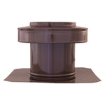 Static Vents - Round Back Roof Vent | 5" Diameter | 4" Tall Collar | Flat Flange | 19 Sq. In. NFA