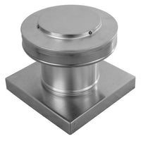 Model RBV - 5 - C4 - CMF - TP | Round Back Vent | 5" Diameter | " 4" Tall Collar | Curb Mount Flange | Tail Pipe - Active Ventilation Products