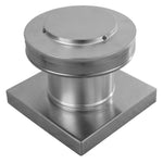 Model RBV - 5 - C4 - CMF - TP | Round Back Vent | 5" Diameter | " 4" Tall Collar | Curb Mount Flange | Tail Pipe - Active Ventilation Products