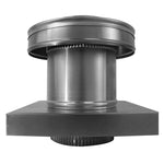 Model RBV - 5 - C4 - CMF - TP | Round Back Vent | 5" Diameter | " 4" Tall Collar | Curb Mount Flange | Tail Pipe - Active Ventilation Products