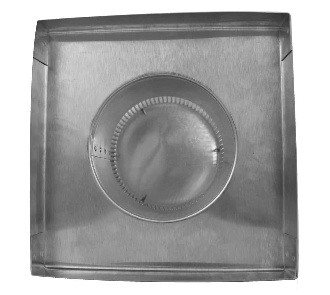 Model RBV-5-C4-CMF | Round Back Static Vent |  5" Diameter | 4" Tall Collar  |  19 Sq. In. NFA