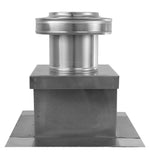 Model RBV-5-C4-CMF-TP | Round Back Vent  |  5" Diameter | " 4" Tall Collar  | Curb Mount Flange  |  Tail Pipe