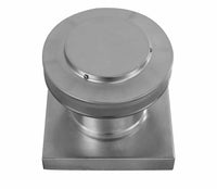 Static Vent 5" with Curb Mount Sub Base - Round Back Vent | 5" Diameter | 4" Tall Collar | 19 Sq. In. NFA - Active Ventilation Products
