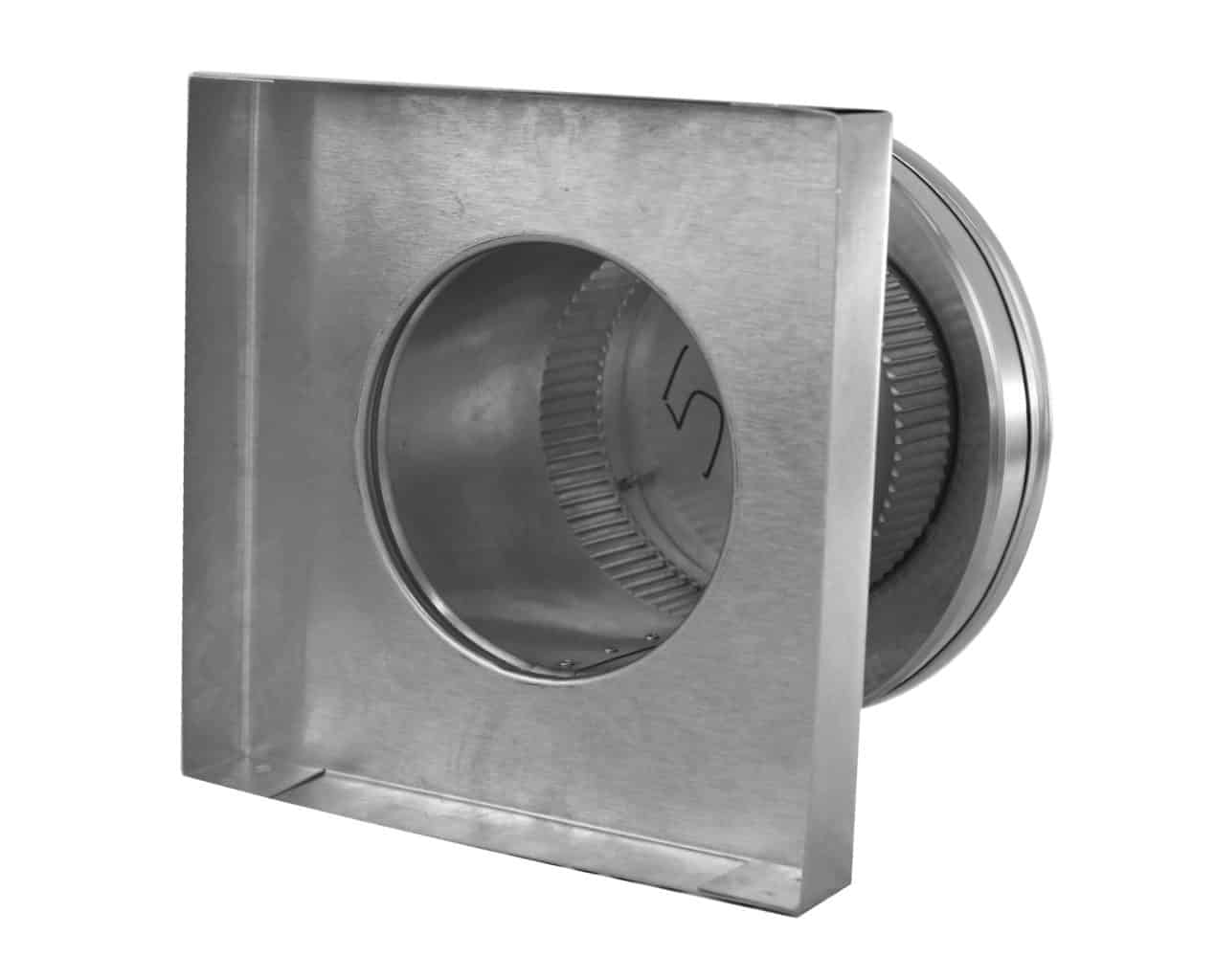 Model RBV-5-C4-CMF | Round Back Static Vent |  5" Diameter | 4" Tall Collar  |  19 Sq. In. NFA