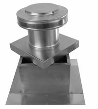 Static Vent 5" with Curb Mount Sub Base - Round Back Vent | 5" Diameter | 4" Tall Collar | 19 Sq. In. NFA - Active Ventilation Products