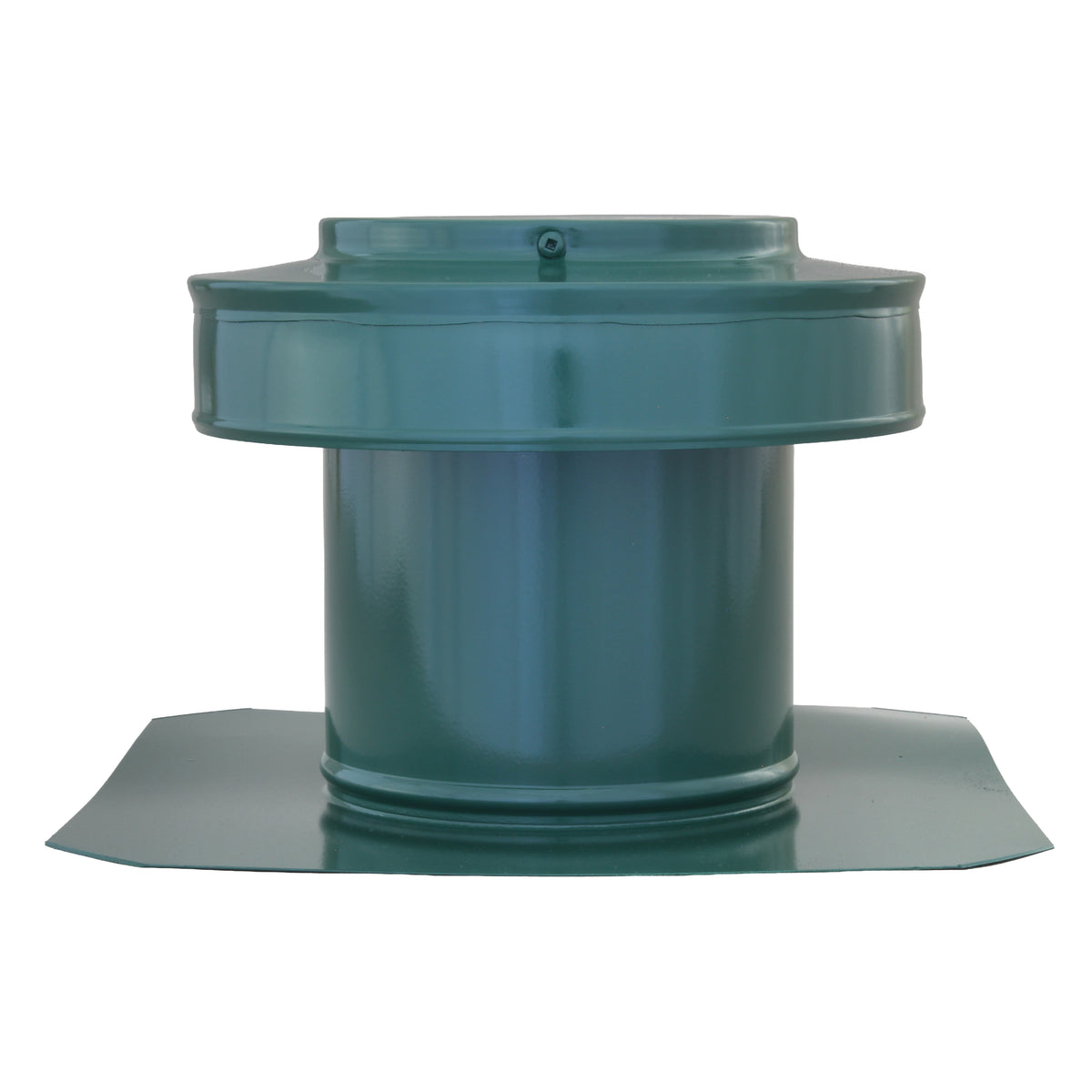 Static Vents - Round Back Roof Vent | 5" Diameter | 4" Tall Collar | Flat Flange | 19 Sq. In. NFA