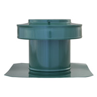 Static Vents - Round Back Roof Vent | 5" Diameter | 4" Tall Collar | Flat Flange | 19 Sq. In. NFA
