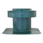 Static Vents - Round Back Roof Vent | 5" Diameter | 4" Tall Collar | Flat Flange | 19 Sq. In. NFA