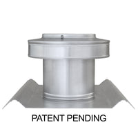 Round Back Roof Vent for SM-Rib Panel | 5" Diameter | 4" High Collar | Metal Roof | 19 Sq. In. NFA