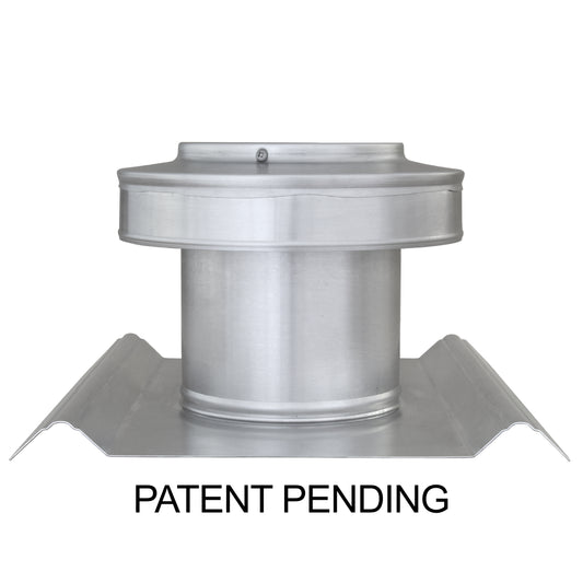 Round Back Roof Vent for SM-Rib Panel | 5" Diameter | 4" High Collar | Metal Roof | 19 Sq. In. NFA