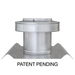 Round Back Roof Vent for SM-Rib Panel | 5" Diameter | 4" High Collar | Metal Roof | 19 Sq. In. NFA