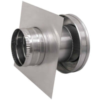 Model RBV - 5 - C4 - TP | Round Back Vent | 5" Diameter | 4" Tall Collar | Tail Pipe - Active Ventilation Products