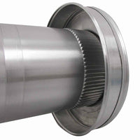 Model RBV - 5 - C4 - TP | Round Back Vent | 5" Diameter | 4" Tall Collar | Tail Pipe - Active Ventilation Products