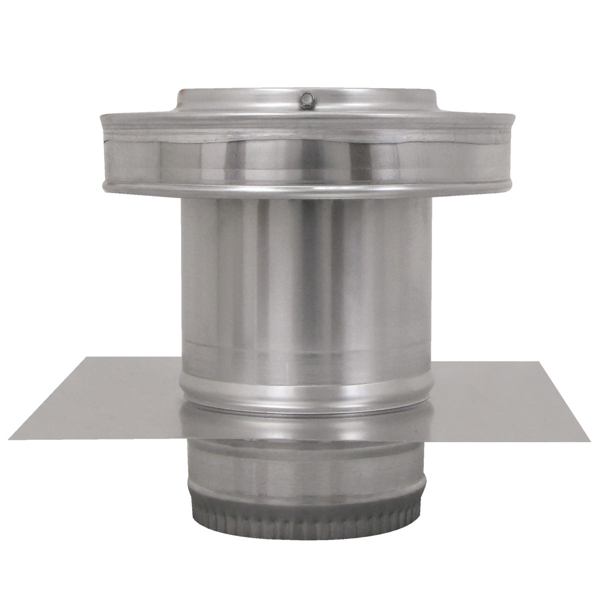 Model RBV-5-C4-TP | Round Back Vent |  5" Diameter | 4" Tall Collar  | Tail Pipe